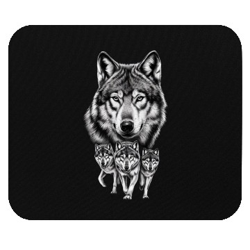 Discover Wolf Mouse Pads, Wolf Lover Mouse Pads, Wolf Moon Mouse Pads, Wol