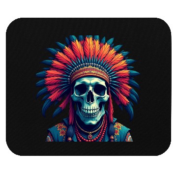 Discover Feathered Skull Mouse Pads