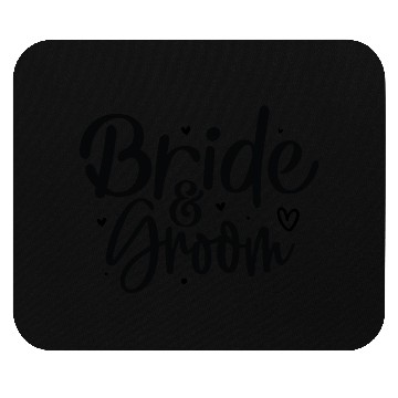 Discover Bride and Groom Elegant Wedding Mouse Pads