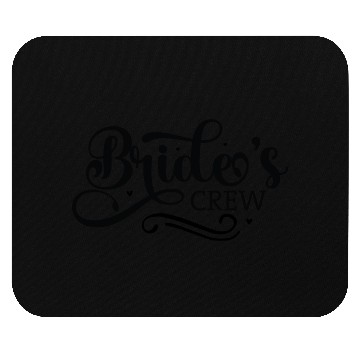 Discover Bride's Crew Fun Wedding Party Mouse Pads