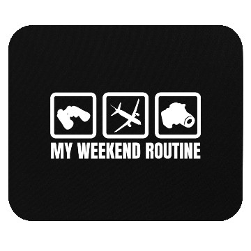 Discover Plane Lover Weekend Mouse Pads