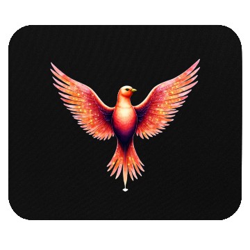 Discover Celestial Flamebird Mouse Pads
