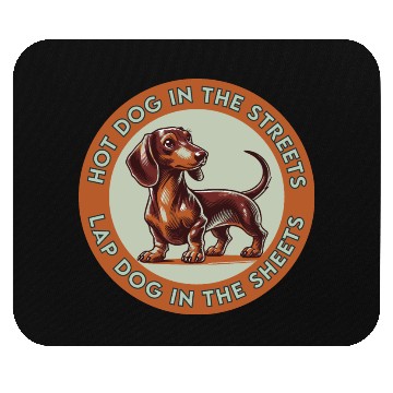 Discover Hot Dog in the Streets Mouse Pads