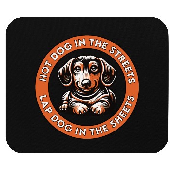 Discover Hot Dog in the Streets Mouse Pads