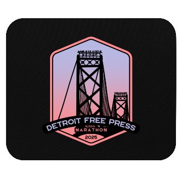 Discover Detroit Free Press - Marathon – 26.2 – 2025 Mouse Pads