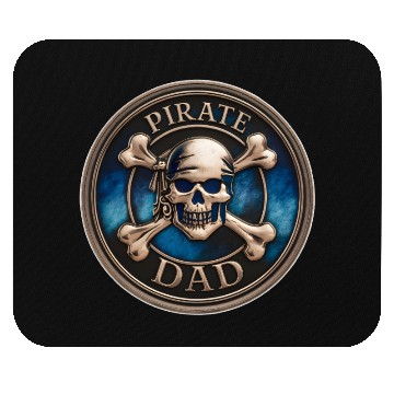 Discover Pirate DAD Cool Pirate Medallion Gift for Dads Mouse Pads