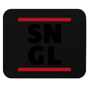 Discover Single SNGL typography quote Mouse Pads