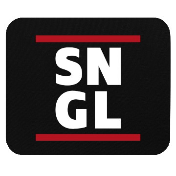 Discover Single SNGL typography quote Mouse Pads
