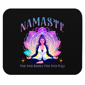 Discover Namaste Yoga Mouse Pads