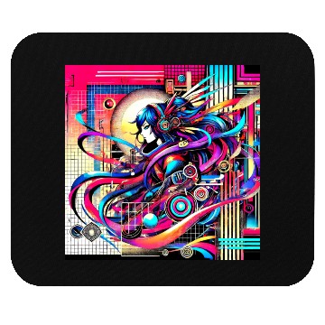 Discover "Cyberpunk Anime Vibes" Mouse Pads