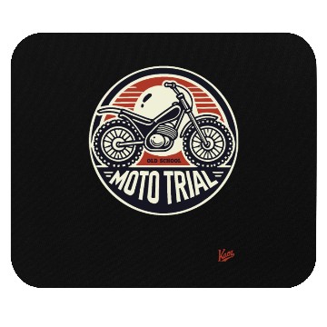 Discover Old School Moto Trial Mouse Pads