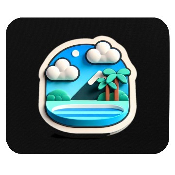 Discover Blue sky with cloud Mouse Pads