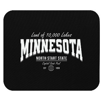 Discover Minnesota Land of 10,000 Lakes Mouse Pads