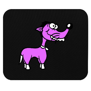 Discover Dog Standing Stupid Guy Funny Crazy Mad Weird Cool Mouse Pads