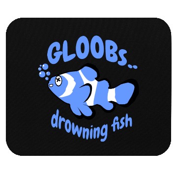 Discover Drowning fish Mouse Pads