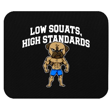 Discover Low Squats Workout Motivational Quote Gym Mouse Pads