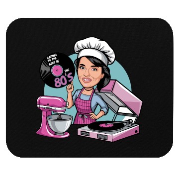 Discover Baking to the Beat of the 80s Retro Music Baker Mouse Pads
