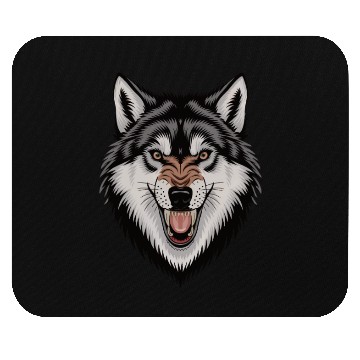 Discover Angry wolf Mouse Pads