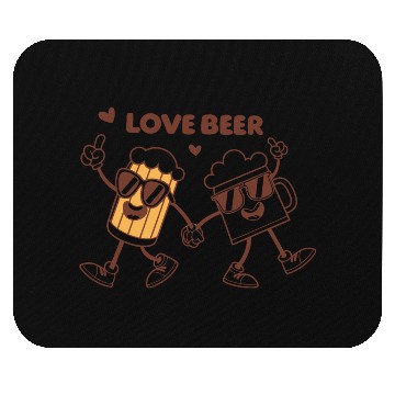 Discover LOVE BEER  D83C DF7B D83C DF7B Mouse Pads