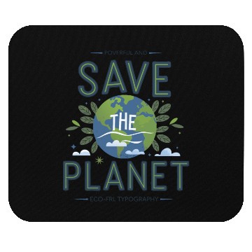 Discover Save the Planet: A Call for Environmental Action Mouse Pads