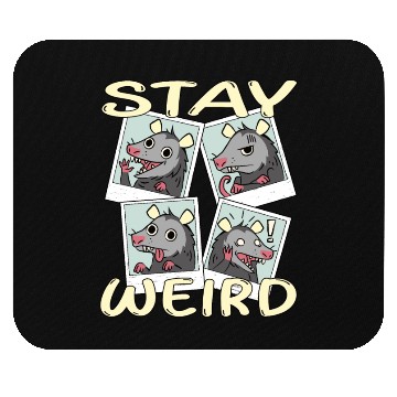 Discover Stay Weird Mouse Pads