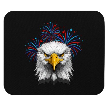 Discover American Flag Patriotic Eagle 4th of July Mouse Pads