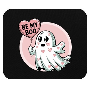Discover Be My Boo – Cute Ghost Valentine’s Design Mouse Pads