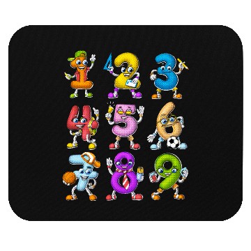 Discover Math Numbers Mouse Pads