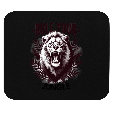 Discover Fierce Lion King Inspirational Design Mouse Pads