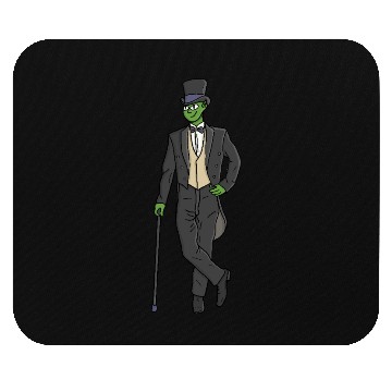 Discover Alien in a suit Mouse Pads