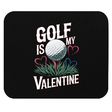 Discover Golf is my Valentine Mouse Pads