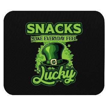 Discover Snacks Make Everyday Feel Lucky St Patricks Day Mouse Pads