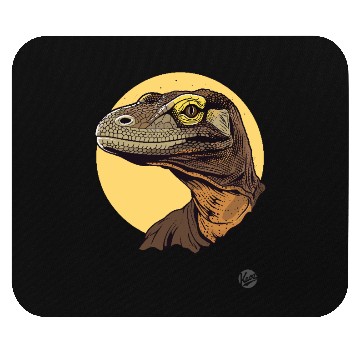 Discover Realistic Komodo Dragon Portrait Mouse Pads