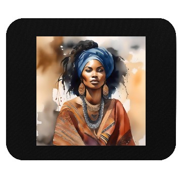 Discover African Woman Portrait B Mouse Pads