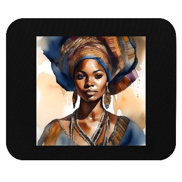 Discover African Woman Portrait E Mouse Pads