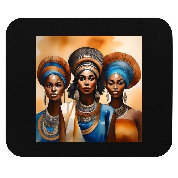 Discover African Woman Portrait C Mouse Pads