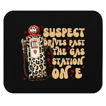 Discover Funny Gas Station Leopard Print Design Mouse Pads