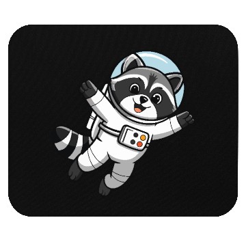 Discover Astro Racoon for Kids Astronaut Mouse Pads