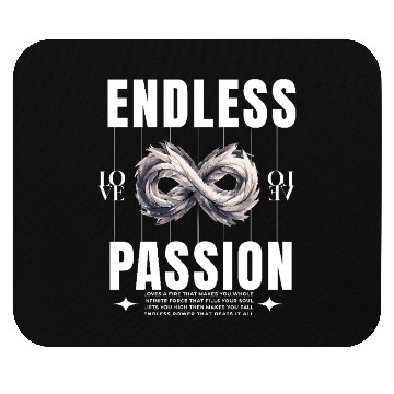 Discover Endless Passion – Love Infinity Symbol Graphic Mouse Pads
