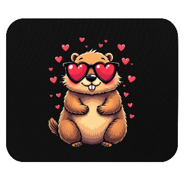 Discover Groundhog Valentines day Animal Lovers Mouse Pads