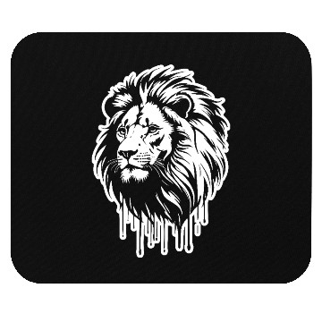 Discover White Lion King Graffiti Style Art Printed Mouse Pads