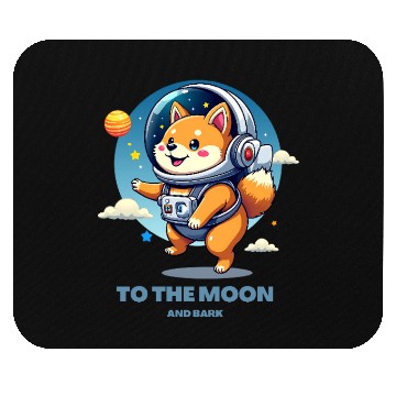 Discover Shiba Inu Space Explorer Mouse Pads