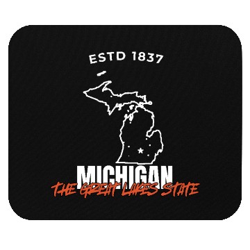 Discover Michigan The Great Lakes State USA Mouse Pads America