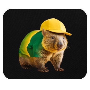 Discover Green and Gold Wombat 2 Mouse Pads