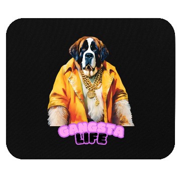 Discover Gangsta Life Saint Bernard Mouse Pads
