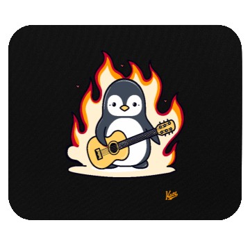 Discover Music Guitar Penguin Mouse Pads