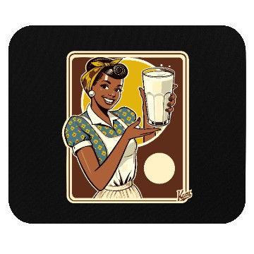 Discover Retro Milk Lady – Vintage Style Mouse Pads