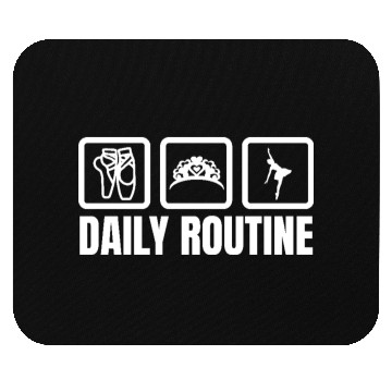Discover Ballerina Daily Routine Mouse Pads