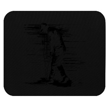 Discover Golf Guy Drawing Mouse Pads
