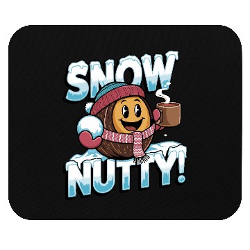 Discover Snow Nutty - Winter-Themed Coconut Character Mouse Pads